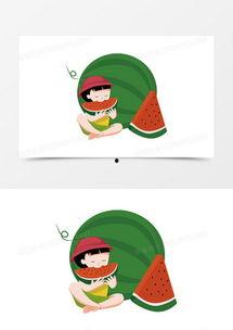 创意动画吃瓜,吃瓜群众的欢乐时光